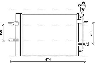 AVA OL5620D - Конденсатор, кондиціонер autozip.com.ua