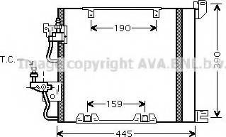 Ava Quality Cooling OL 5368 - Конденсатор, кондиціонер autozip.com.ua