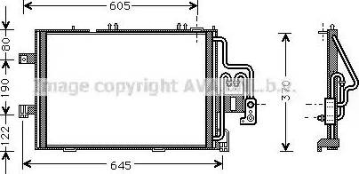 Ava Quality Cooling OL 5307 - Конденсатор, кондиціонер autozip.com.ua