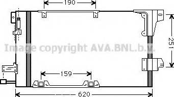 Ava Quality Cooling OL 5251 - Конденсатор, кондиціонер autozip.com.ua