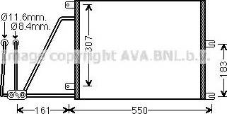 Ava Quality Cooling OL 5265 - Конденсатор, кондиціонер autozip.com.ua