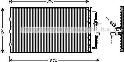 Ava Quality Cooling OL 5267 - Конденсатор, кондиціонер autozip.com.ua