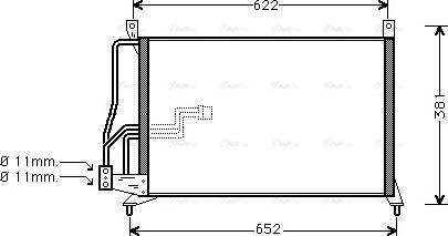 Ava Quality Cooling OL 5231 - Конденсатор, кондиціонер autozip.com.ua