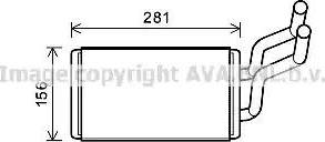 Ava Quality Cooling OL6569 - Теплообмінник, опалення салону autozip.com.ua