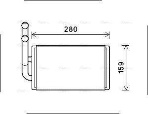 Ava Quality Cooling OL6570 - Теплообмінник, опалення салону autozip.com.ua