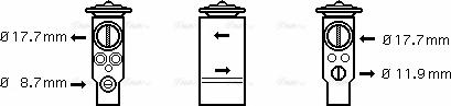 Ava Quality Cooling OL 1411 - Розширювальний клапан, кондиціонер autozip.com.ua