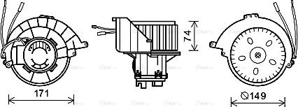 Ava Quality Cooling OL8628 - Вентилятор салону autozip.com.ua