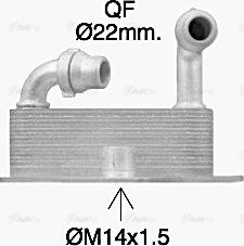 Ava Quality Cooling OL3705 - Масляний радіатор, рухове масло autozip.com.ua