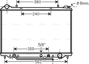 Ava Quality Cooling OL 2405 - Радіатор, охолодження двигуна autozip.com.ua