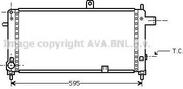 Ava Quality Cooling OL 2054 - Радіатор, охолодження двигуна autozip.com.ua