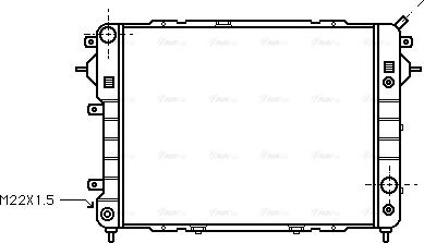 Ava Quality Cooling OL 2089 - Радіатор, охолодження двигуна autozip.com.ua