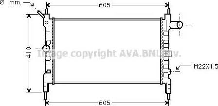 Ava Quality Cooling OL 2023 - Радіатор, охолодження двигуна autozip.com.ua