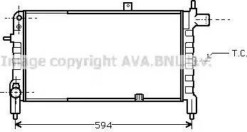 Ava Quality Cooling OL 2074 - Радіатор, охолодження двигуна autozip.com.ua