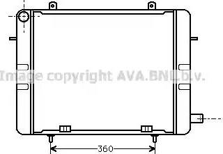 Ava Quality Cooling OL 2155 - Радіатор, охолодження двигуна autozip.com.ua