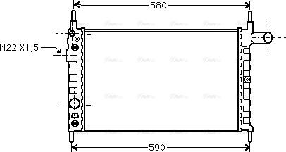 Ava Quality Cooling OL 2163 - Радіатор, охолодження двигуна autozip.com.ua