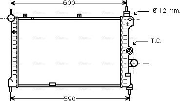 Ava Quality Cooling OL 2127 - Радіатор, охолодження двигуна autozip.com.ua