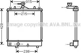 Ava Quality Cooling OL 2330 - Радіатор, охолодження двигуна autozip.com.ua