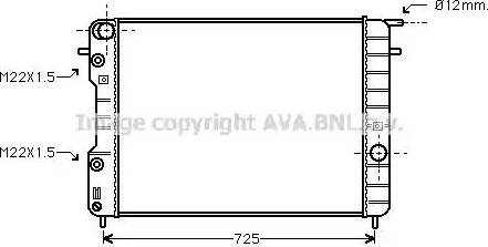 Ava Quality Cooling OL 2248 - Радіатор, охолодження двигуна autozip.com.ua