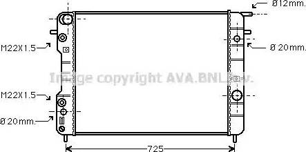 Ava Quality Cooling OL 2247 - Радіатор, охолодження двигуна autozip.com.ua