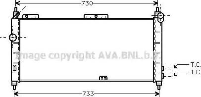 Ava Quality Cooling OL 2203 - Радіатор, охолодження двигуна autozip.com.ua