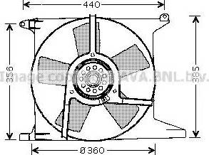 Ava Quality Cooling OL 7504 - Вентилятор, охолодження двигуна autozip.com.ua