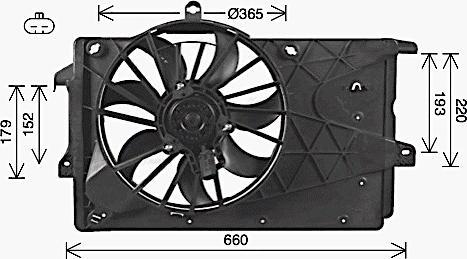 Ava Quality Cooling OL 7527 - Вентилятор, охолодження двигуна autozip.com.ua