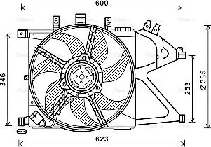 Ava Quality Cooling OL7660 - Вентилятор, охолодження двигуна autozip.com.ua