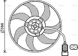 Ava Quality Cooling OL7671 - Вентилятор, охолодження двигуна autozip.com.ua