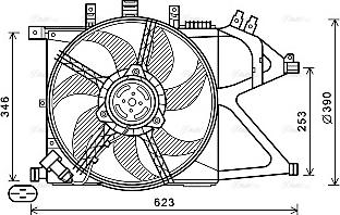 Ava Quality Cooling OL7672 - Вентилятор, охолодження двигуна autozip.com.ua