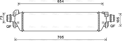Ava Quality Cooling OLA4664 - Интеркулер autozip.com.ua