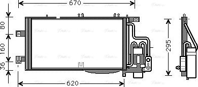 Ava Quality Cooling OLA5310D - Конденсатор, кондиціонер autozip.com.ua