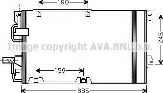 Ava Quality Cooling OLA5326 - Конденсатор, кондиціонер autozip.com.ua