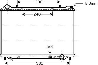 Ava Quality Cooling OLA2441 - Радіатор, охолодження двигуна autozip.com.ua