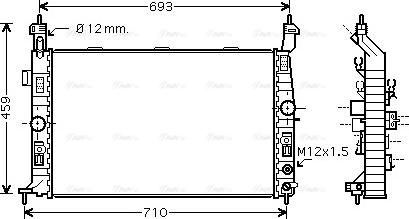 Ava Quality Cooling OLA2431 - Радіатор, охолодження двигуна autozip.com.ua