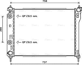 Ava Quality Cooling OLA2626 - Радіатор, охолодження двигуна autozip.com.ua