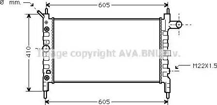 Ava Quality Cooling OLA2026 - Радіатор, охолодження двигуна autozip.com.ua