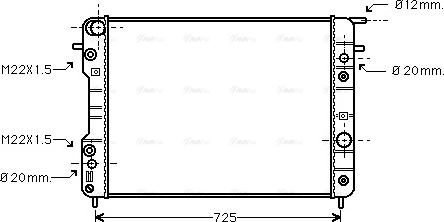 Ava Quality Cooling OLA2193 - Радіатор, охолодження двигуна autozip.com.ua