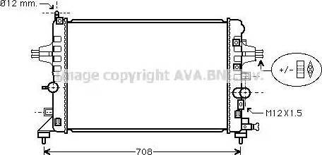 TEMPEST TP.15.63.028A - Радиатор охлаждения OPEL ASTRA H 04-  TEMPEST autozip.com.ua