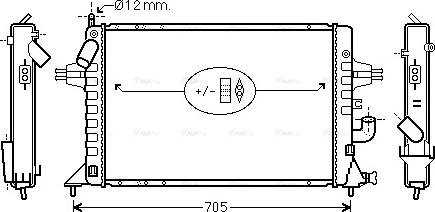 Ava Quality Cooling OLA2294 - Радіатор, охолодження двигуна autozip.com.ua