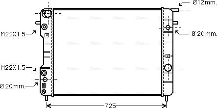 Ava Quality Cooling OLA2247 - Радіатор, охолодження двигуна autozip.com.ua