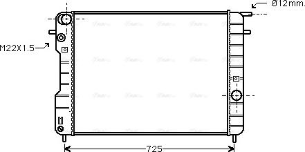 Ava Quality Cooling OLA2239 - Радіатор, охолодження двигуна autozip.com.ua