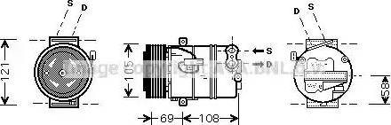 Ava Quality Cooling OLAK443 - Компресор, кондиціонер autozip.com.ua