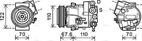 Ava Quality Cooling OLAK606 - Компресор, кондиціонер autozip.com.ua