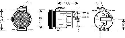 Ava Quality Cooling OLAK312 - Компресор, кондиціонер autozip.com.ua