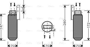 Ava Quality Cooling OL D164 - Осушувач, кондиціонер autozip.com.ua