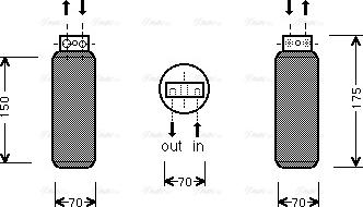 Ava Quality Cooling OL D288 - Осушувач, кондиціонер autozip.com.ua