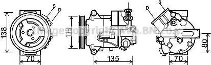 Ava Quality Cooling OL K495 - Компресор, кондиціонер autozip.com.ua