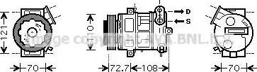 Ava Quality Cooling OL K419 - Компресор, кондиціонер autozip.com.ua