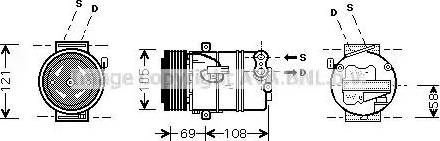 Ava Quality Cooling OL K430 - Компресор, кондиціонер autozip.com.ua