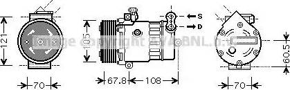 Ava Quality Cooling OL K477 - Компресор, кондиціонер autozip.com.ua